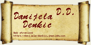 Danijela Denkić vizit kartica